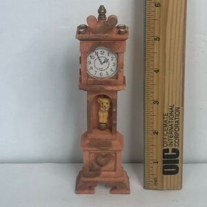cherished teddies nutcracker suite grandfather clock as is missing door and tops